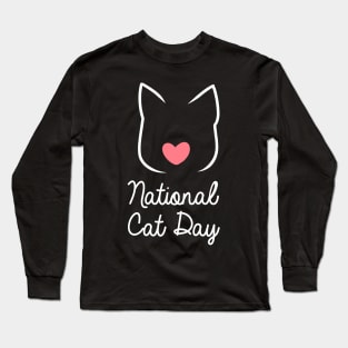 national cat day Long Sleeve T-Shirt